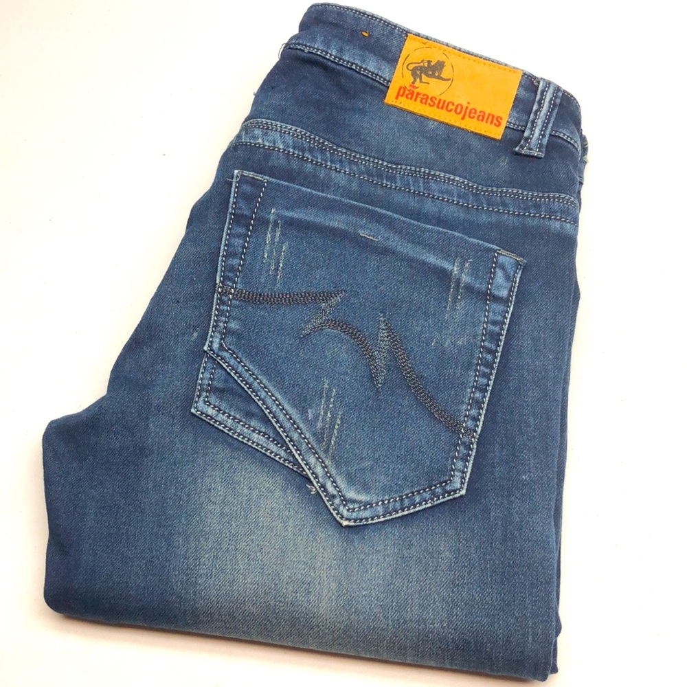 LIKE NEW MENS VINTAGE PARASUCO STRAIGHT FIT JEANS 33x34 ⭐️